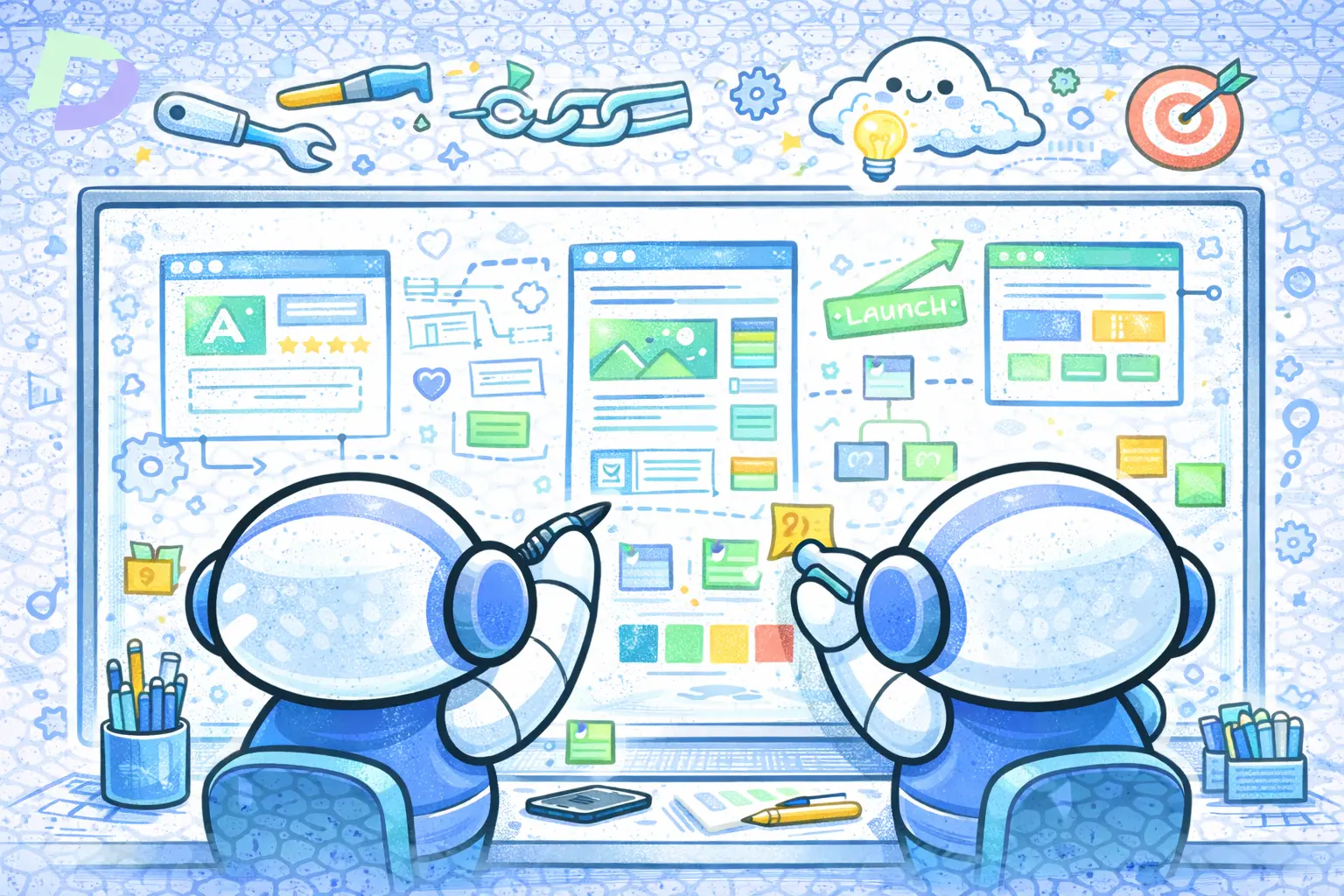 2 Web designers at an agency